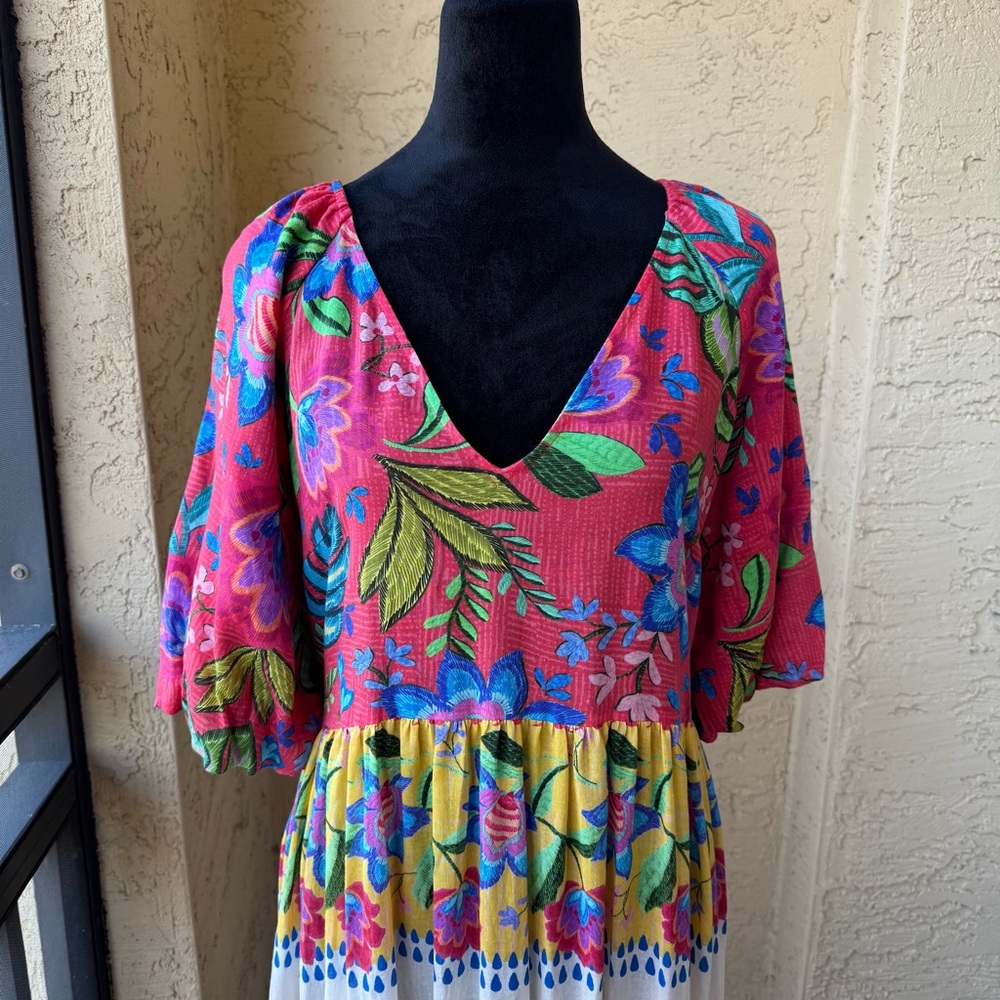 Johnny Was Rumba Maxi Dress Sz XL Patchwork Vacation NWT - Picture 8 of 15